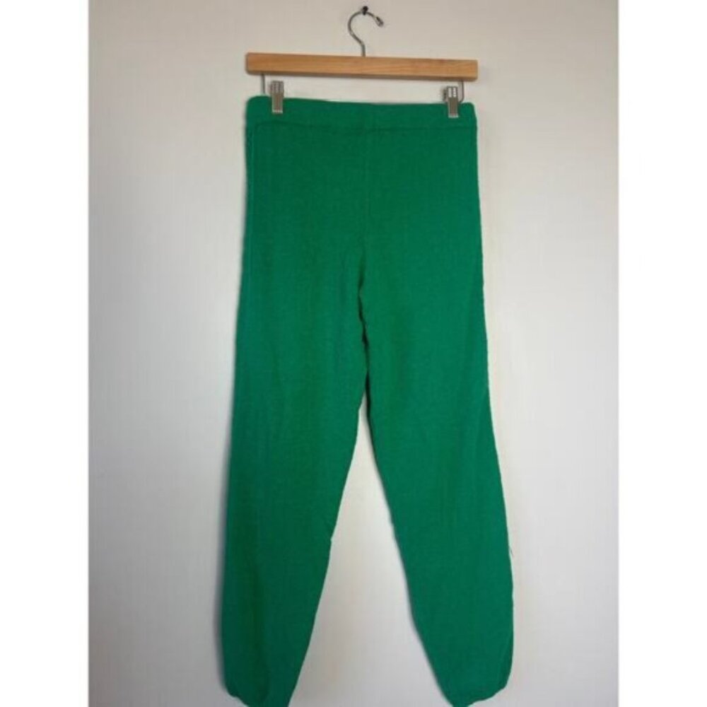 NEW Monrow Drawstring Boucle Knit Vintage Sweatpants Green Size: Small - Picture 5 of 7